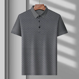 Henrik | Diamond Polo Shirt für moderne Herrenmode – Grau
