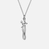 Sophie | Damen Halskette stilvoll Ewige Liebesumarmung – Silber