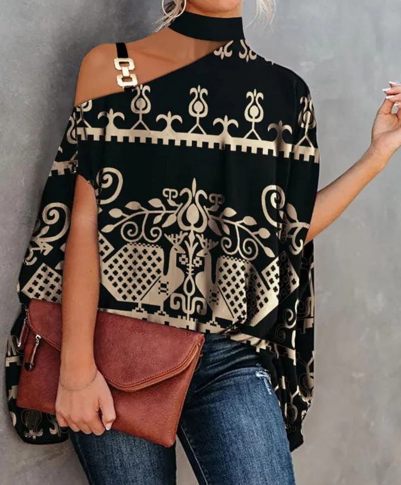 Elegantes Bedrucktes Oberteil Für Damen | Schick