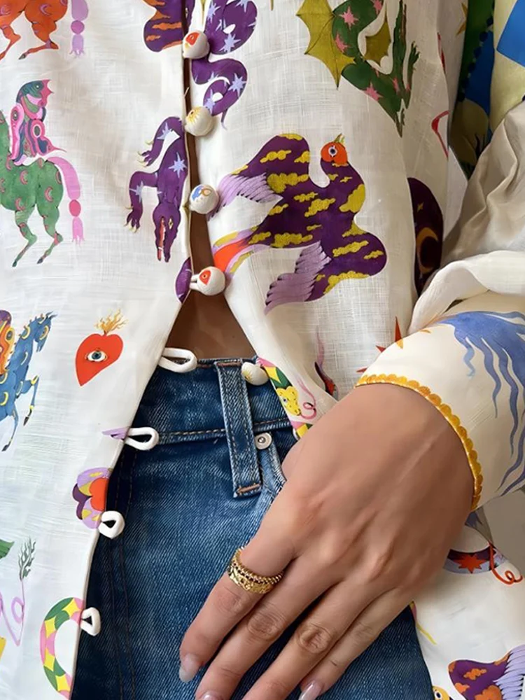 Milagros® | Bedruckte bunte Bluse