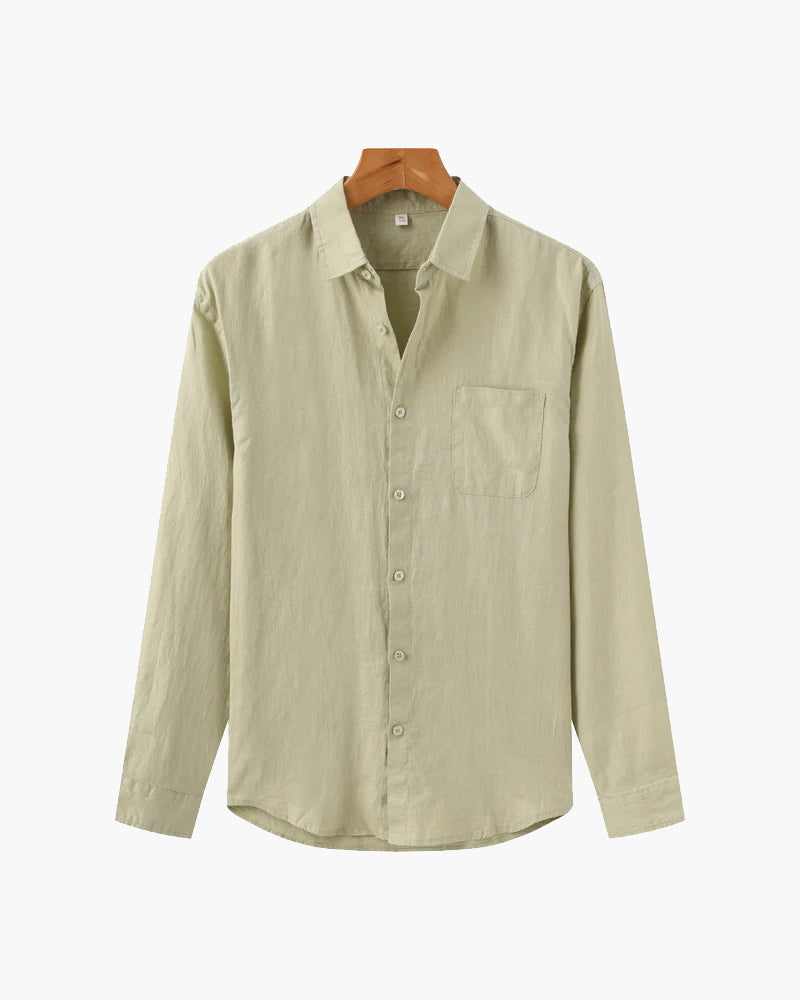 Herren Lässiges Button-Down Hemd | Langarm