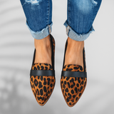 Dorothea | Damen Schlanke Bequeme Zehen-Loafer – Braun