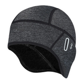Winter-Fietsmütze mit Aussparung für Brille – Grau