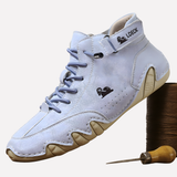 Dominic | Herren Leichte Leder Barfußschuhe – Blau