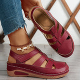 Soralia | Modische Damen-Sandalen mit stützender Sohle – Rot