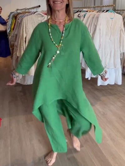 Freida - Lässig Leinen Kleid