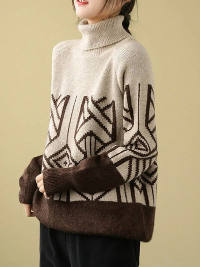 Elke® | Strickpullover mit Rollkragen