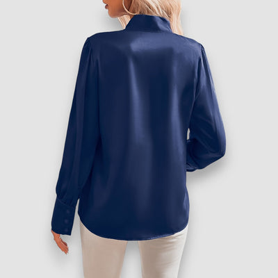 Lilly | Bluse mit Krawattenausschnitt