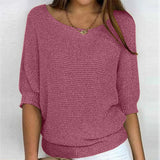 Elena | Lässiger Oversize-Strickpullover für Damen – Rosa