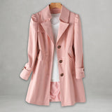 Elisa | Eleganter und trendiger Trenchcoat für Damen – Rosa