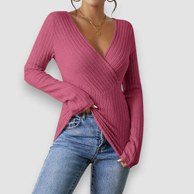 Lior | V-Ausschnitt Langarmpullover