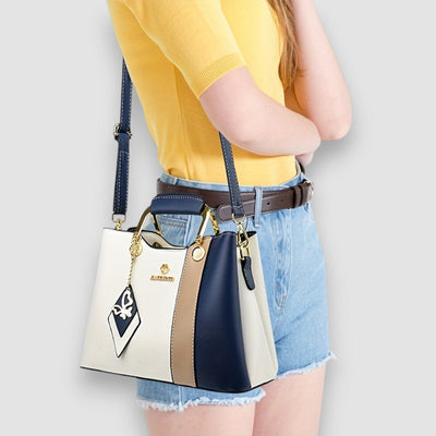 Lisa | Zweifarbige Handtasche