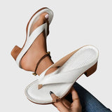 Emma | Elegante Sandalen Damen Komfort – Weiß