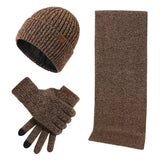 Tough Winter Set mit Mütze, Schal und Handschuhen – Khaki