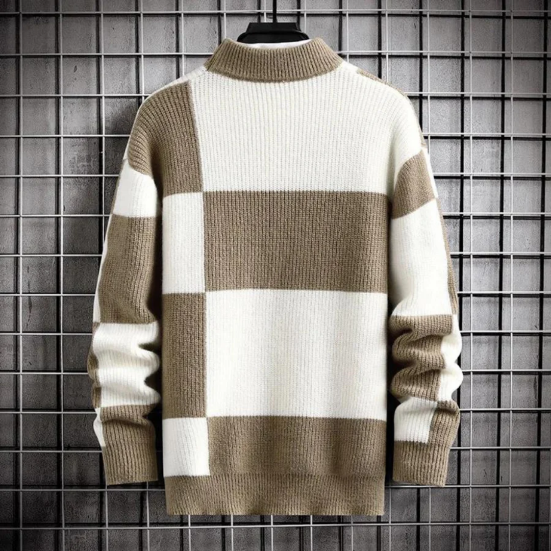 Herren Lässiger Gestrickter Warmer Pullover | Crew Neck