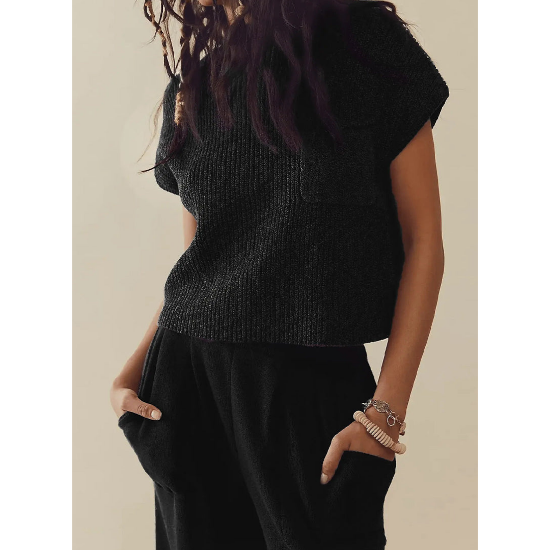 Damen Locker Geschnittenes Weit Bein Zwei Teile Set | Co-Ord