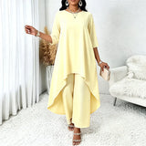Laurivelle - Soft-Touch Plus-Size-Maxikleid – Aprikose