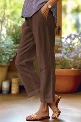 Rita - Bequeme Damen Sommerhose – Braun
