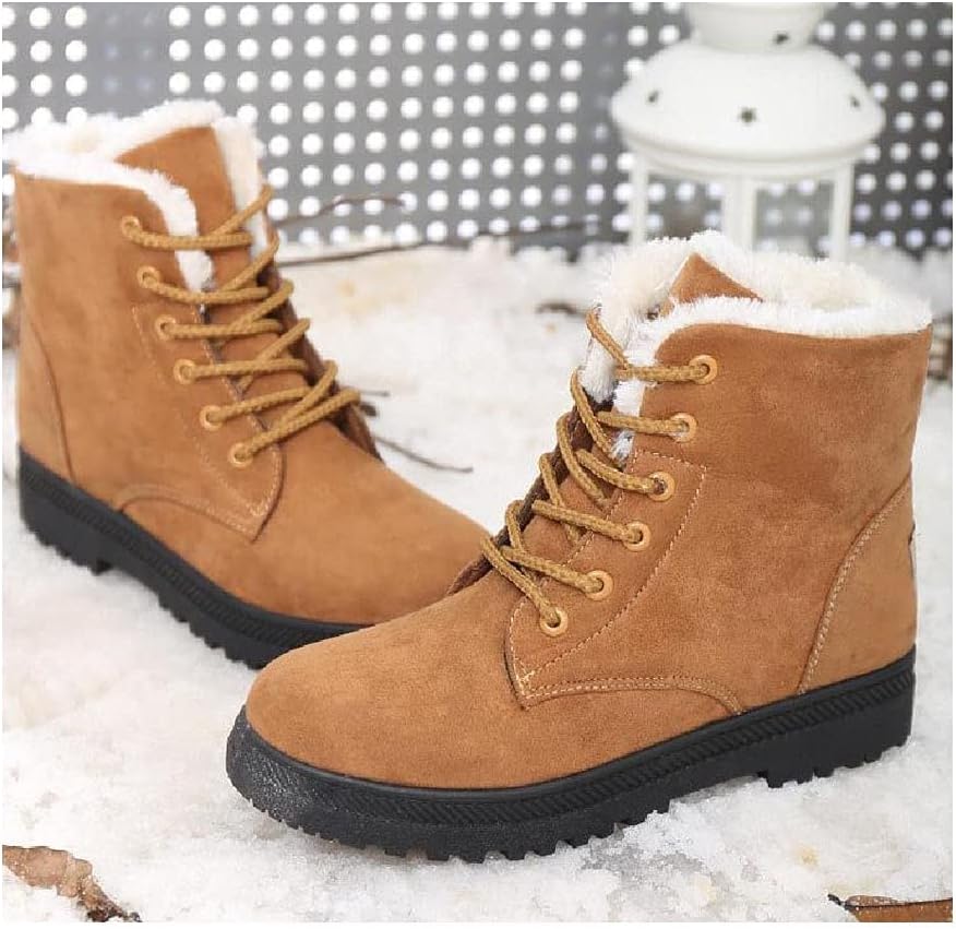 Langlebige Schneeboots mit Rutschfester Sohle und Wolle für Damen | Perfekt für legere Tage