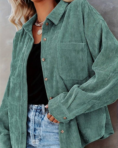 Brunet® | Stilvolle übergroße Bluse mit Knopfverschluss