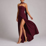 Emma | Elegantes Herbst-Hochzeits Maxikleid – Rot
