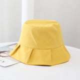 Trendiger Sommer-Bucket-Hut für Damen und Herren – Gelb