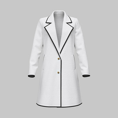 Anneliese® | Eleganter Mantel mit kontrastierenden Details