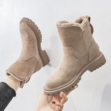 Kerstin | Gemütliche Und Elegante Rauleder Stiefeletten – Beige