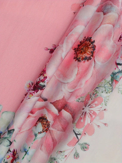 Sissy - T-Shirt mit Blumenmuster und Spitzendetails