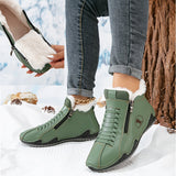 LÉA | BEQUEME WINTERSTIEFELETTEN MIT ERGONOMISCHER STÜTZE – Grün