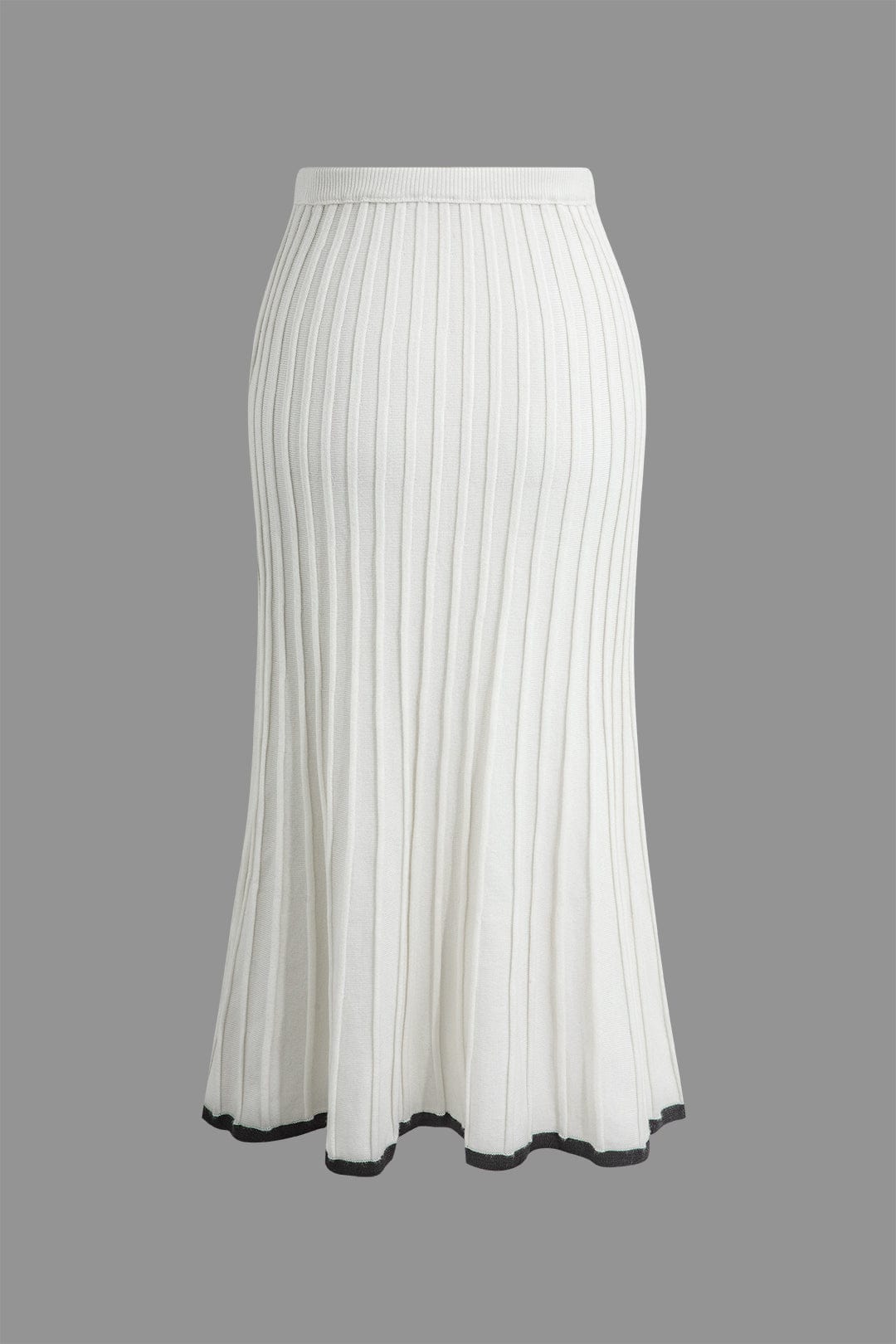 Kira | Feminines Strick-Zweiteiler-Set mit Knopf-Top & Plisseerock