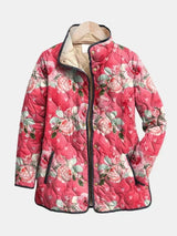 Anissia - Leichte Steppjacke – Himbeerrot