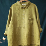 Alice Französische Vintage-Bluse Damen | Elegant & Bequem – Gelb