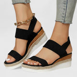 Lara | Modische Küsten Sandalen Damen Elegant – Schwarz