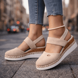 Lina | Modische Plateau Schuhe Damen Chic – Beige