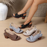 LUT / BEQUEME DAMENSANDALEN IM BOHO-STIL – Schwarz