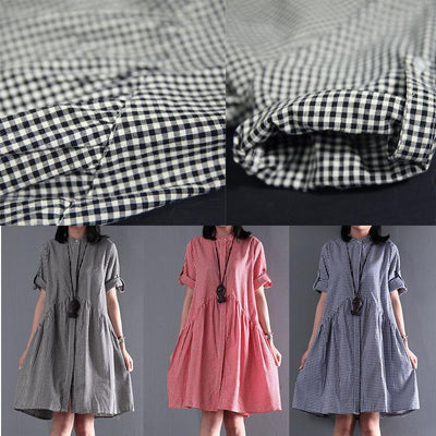 Lara® | Baumwoll-Sommerkleid Schwarz Lässiges Weites Sommerkleid