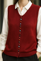 Cecilia | Strick-Cardigan – rot