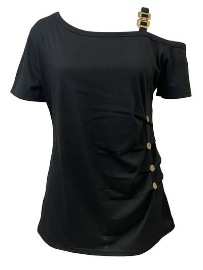 Ianthe - Stilvolles Kurzarm T Hemd