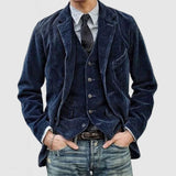 ADOLFO™ | VINTAGE-JACKE UND -WESTE – Marineblau