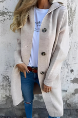 Gisela | Langer Cardigan – Beige