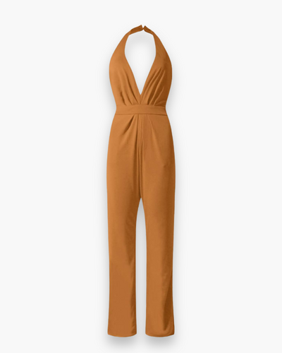 Damen Stilvoll Tief Schnitt Jumpsuit | Elegante