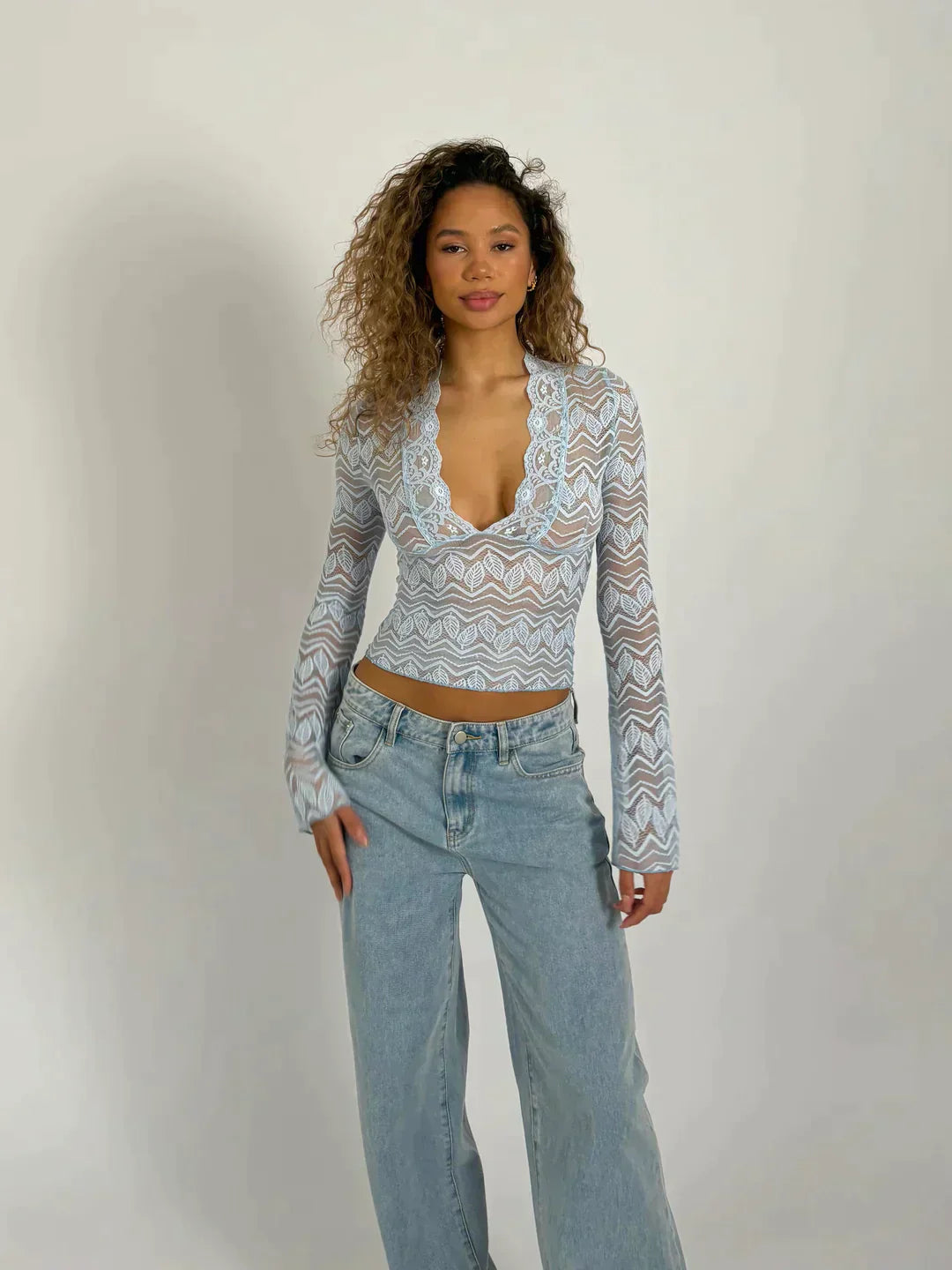 Arnelda® | Langärmliges Spitzenoberteil