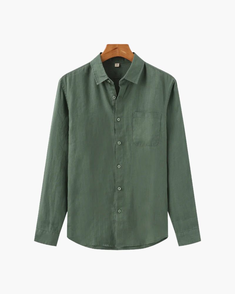 Herren Lässiges Button-Down Hemd | Langarm