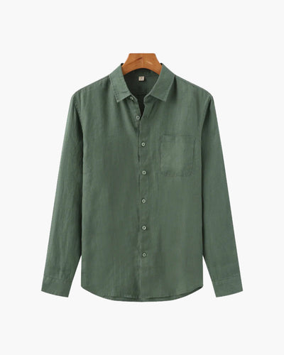 Herren Lässiges Button-Down Hemd | Langarm