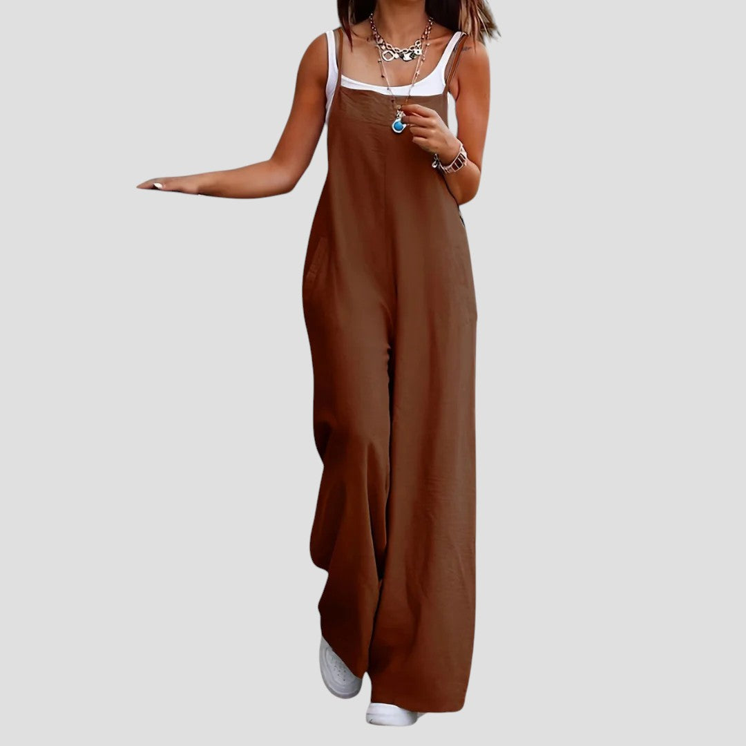 Lawanda - Ärmellose Lockere Latzhose