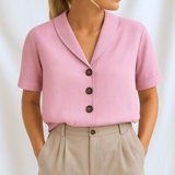 Paula | Exklusive Schlichte Bluse Damen – Rosa