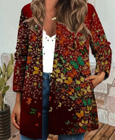 Elke® | Boho-Jacke mit farbenfrohem Muster