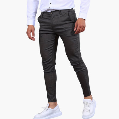 Herren Slim Fit Hose in Knöchellänge mit Taschen