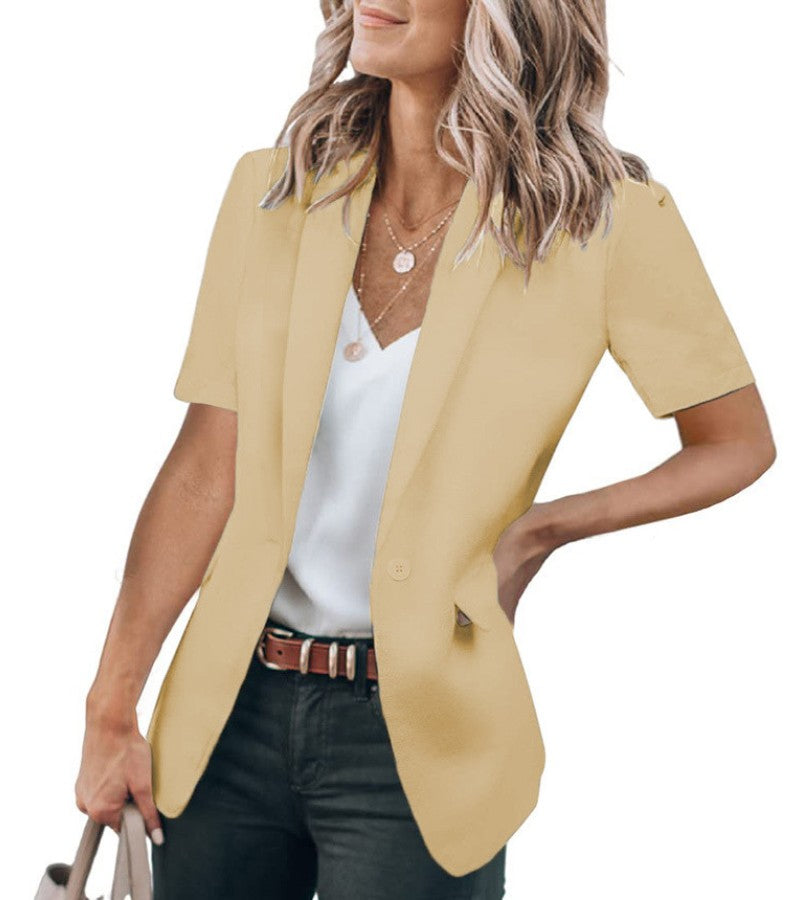 Danila | Modern Short-Sleeve Blazer – SAGE™